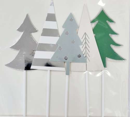 Christmas Trees Cake Topper Kit